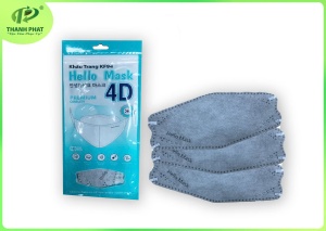 KHẨU TRANG HELLO KF94 - DẠNG TÚI ( Màu Xám - 10 Cái/Túi)